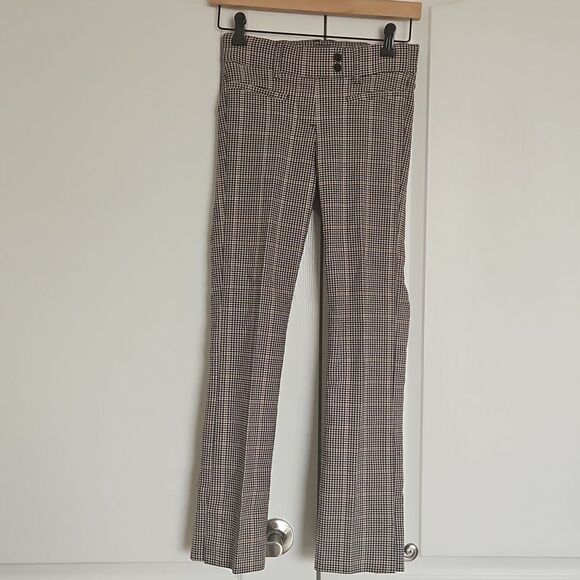 Suzy Shier Buffalo Check Mid-Rise Skinny Casual Pants Brown XS - Picture 2 of 16